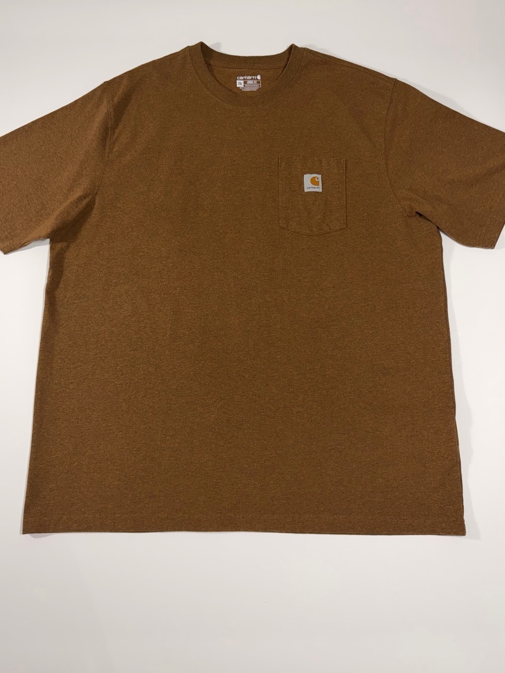 Carhartt K87 Pocket Tee Brown Heather Loose Fit Workwear Shirt 2XL NWOT
